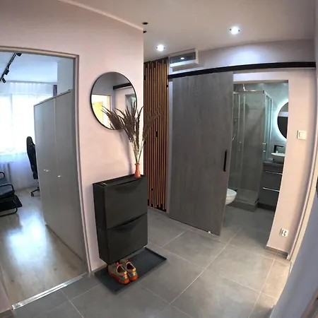 Apartment Big And Sunny Klimt With Super King Size Bed, Comfy Office, 3 Beds 6 Person Katowice